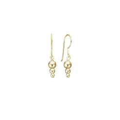 Aagaard - 8 kt gold ohrringe mit kugel anhänger