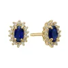 Aagaard - 8 kt. Goldohrring mit blauem Saphir