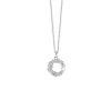 Aagaard - Halskette mit Anhänger aus Gedankenblasen und Zirkon in Silber