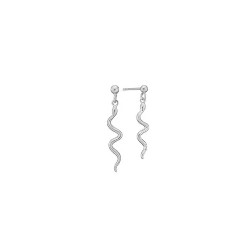 Aagaard - Schlangenohrstecker mit Anhänger in silber