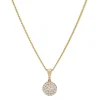 Anhänger aus 8kt. Gold mit Zirkonia und vergoldeter Kette