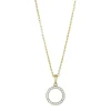 Anhänger aus 8kt. Gold mit Zirkonia und vergoldeter Kette