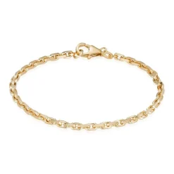 Anker Facette Armband in 14kt. Gold (Größe und Länge wählen)