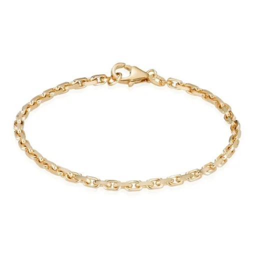 Anker Facette Armband in 14kt. Gold (Größe und Länge wählen)