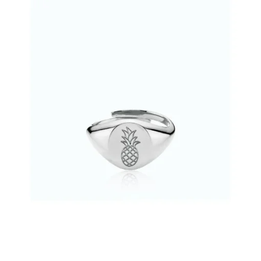 Anna Briand x Sistie - Siegelring Ananas in Silber