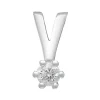 Aphrodite 14 ct. Diamantanhänger aus Weißgold von 0,03 bis 0,15
