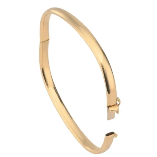 Armreif mit abgerundeten Ecken von BNH aus 8 kt. Gold