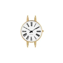 Arne Jacobsen - Römische Uhr Armreif - Ø34 - Weißes Zifferblatt, IPG-Armreif