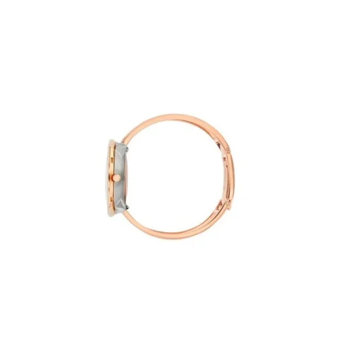 Arne Jacobsen - Römische Uhr Armreif - Ø34 - Weißes Zifferblatt, IP-Rosegold-Armreif