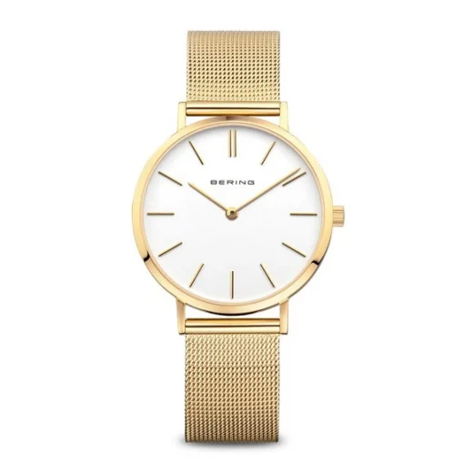 Bering - Classic Collection Damenuhr in Goldfarben 34 mm