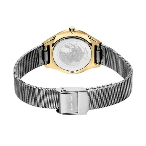 Bering - Ultra Slim Damenuhr in Gold- und Silberfarben 29 mm