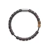 Black Sun SURF POOL, UAE schwarze Nylonschnur und Perlen mit Silberverschluss