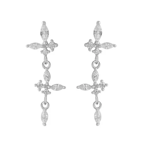 ByBirch - Jones-Ohrringe in silber m zirkonia