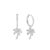 ByBirch - Puk Hoops in vergoldete silber w. palms