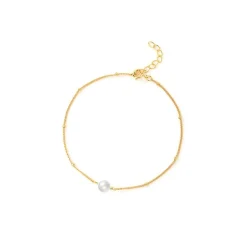 ByBirch armband vergoldete silber - Louisa ich bin Perle