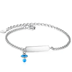 ByBirch Kinder - Armband aus silber mit blauem Anhänger