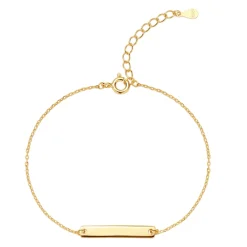 ByBirch Kinder - Armband in vergoldete silber mit Platte