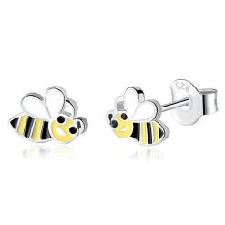 ByBirch Kinder - Ohrringe in silber mit Honigbienen