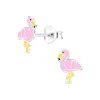 ByBirch Kinder - Ohrringe aus silber mit Flamingo