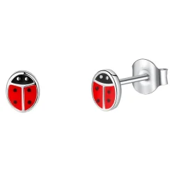 ByBirch Kinder - Ohrstecker aus silber mit Marienkäfern