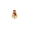 Christina - CHRISTMAS 2024 Schneemann vergoldete in Lederarmband