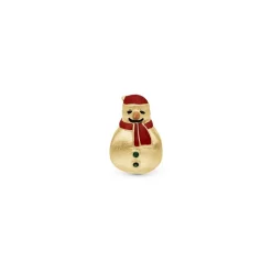 Christina - CHRISTMAS 2024 Schneemann vergoldete in Lederarmband