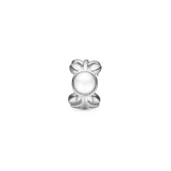 Christina - Pearl & Nature Charm in silber für Lederarmband