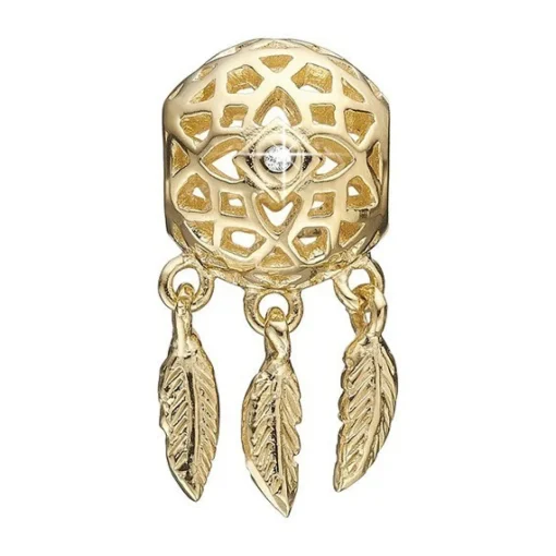 Christina Collect - DREAM CATCHER vergoldeter Anhänger für Silberarmband
