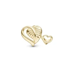 Christina Collect - LEAF OF LOVE Anhänger in vergoldete silber für Lederarmbänder