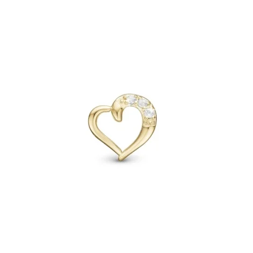 Christina Collect - Love Story Charm in vergoldete silber für Silberarmband