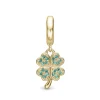 Christina Collect - Lucky Clover charm in vergoldete silber
