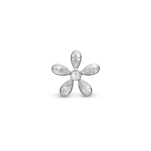 Christina Collect - Magic Flower White Charm i silber