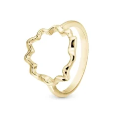 Christina Collect - OCEAN WAVES ring aus vergoldet silber