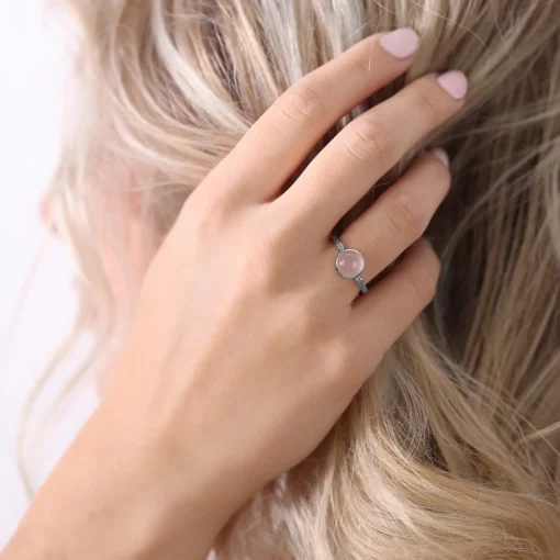 Christina Collect - PINK CHALCEDONY ring aus silber