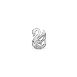 Christina Collect - THE SWAN Anhänger in silber für Lederarmband