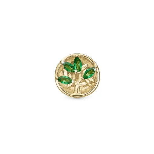 Christina Collect - Tree of Green Life Charm in vergoldete silber
