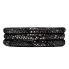 Christina Collect Lederarmband - Silber schwarz