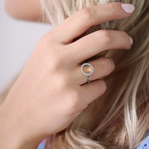Christina Jewellery - Silberring Topaz Circle