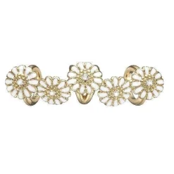 Christina Jewelry - Vergoldeter Anhänger Weiße Margerite Quintett