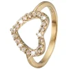 Christina sammelt Ring in vergoldet "TOPAZ HEART"