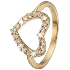Christina sammelt Ring in vergoldet "TOPAZ HEART"