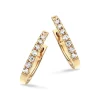 Dazzling  - 14 kt Gold Creole mit insgesamt 0,22ct W/Si