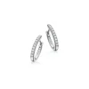 Dazzling  - 14 kt Weißgold Creole mit insgesamt 0,12ct W/SI