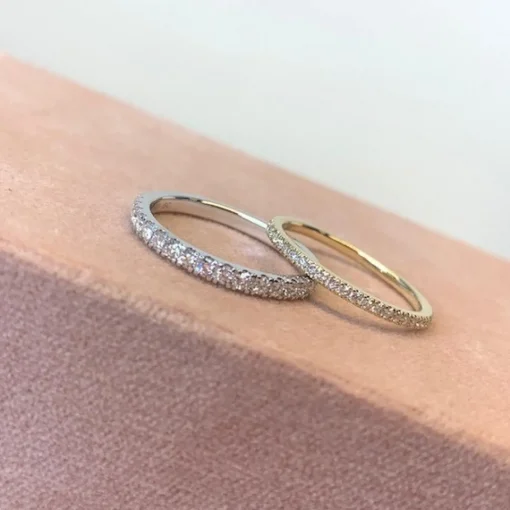 Dazzling - Ring aus 14 Karat Weißgold mit 0,16 Karat W/Si