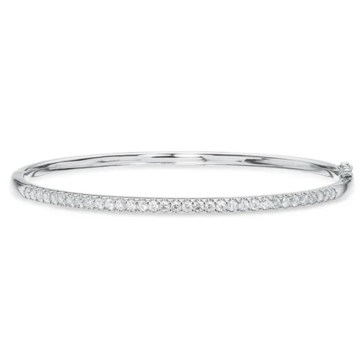 Dazzling Armreif aus 14 kt Weißgold mit insgesamt 0,96 ct. W/SI