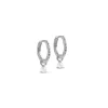 Enamel - Belle Pearl Hoops aus glänzendem silber mit Perlen