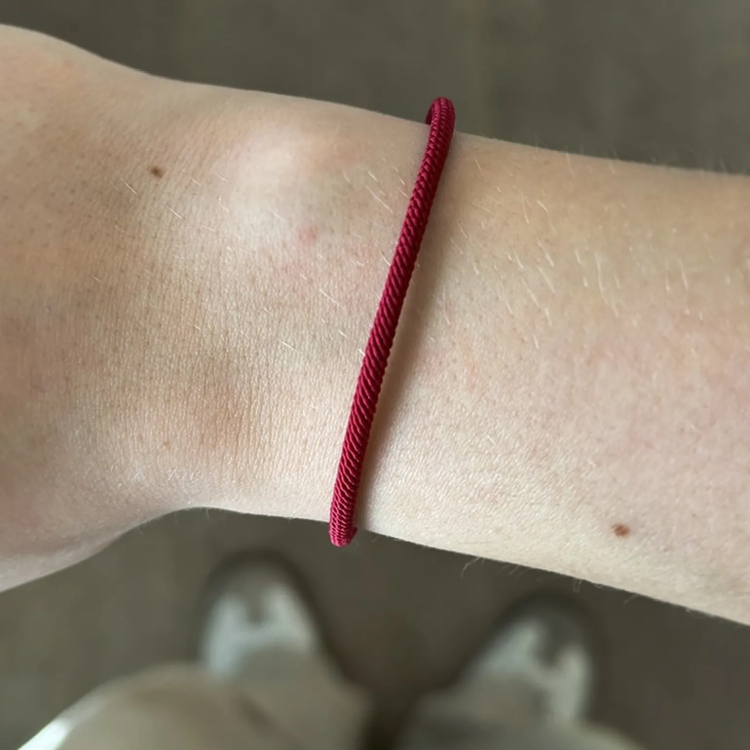 Enamel - Color Cord armband in vergoldete silber - Bordeaux