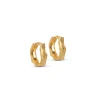 Enamel - Everly Hoops in vergoldete silber
