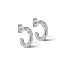 Enamel - Hali Hoops Small mit rauer Oberfläche in silber**