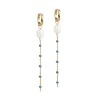 Enamel - Lola Glory Ohrringe in vergoldete silber in Cornflower